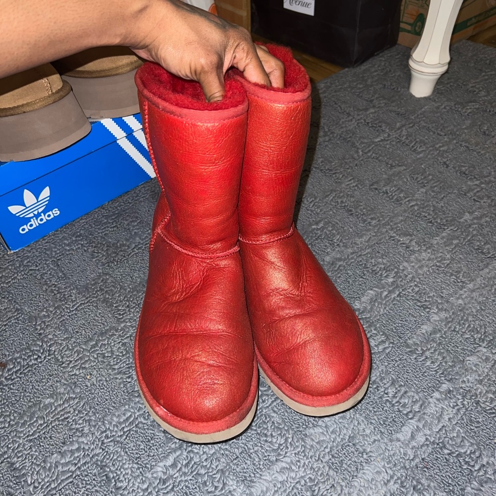 Red Uggs , Worn , No Box !